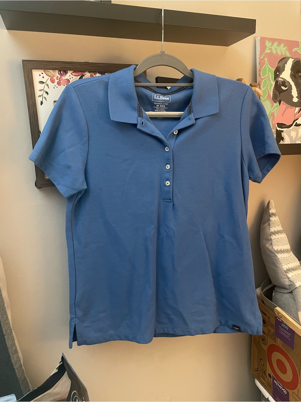 L.L. Bean Women's Royal Blue Short-Sleeve Polo